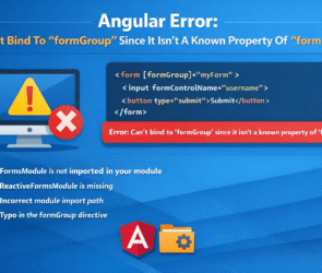 Angular - Can't Bind To 'formGroup' Since It isn't A Known Property Of 'form'