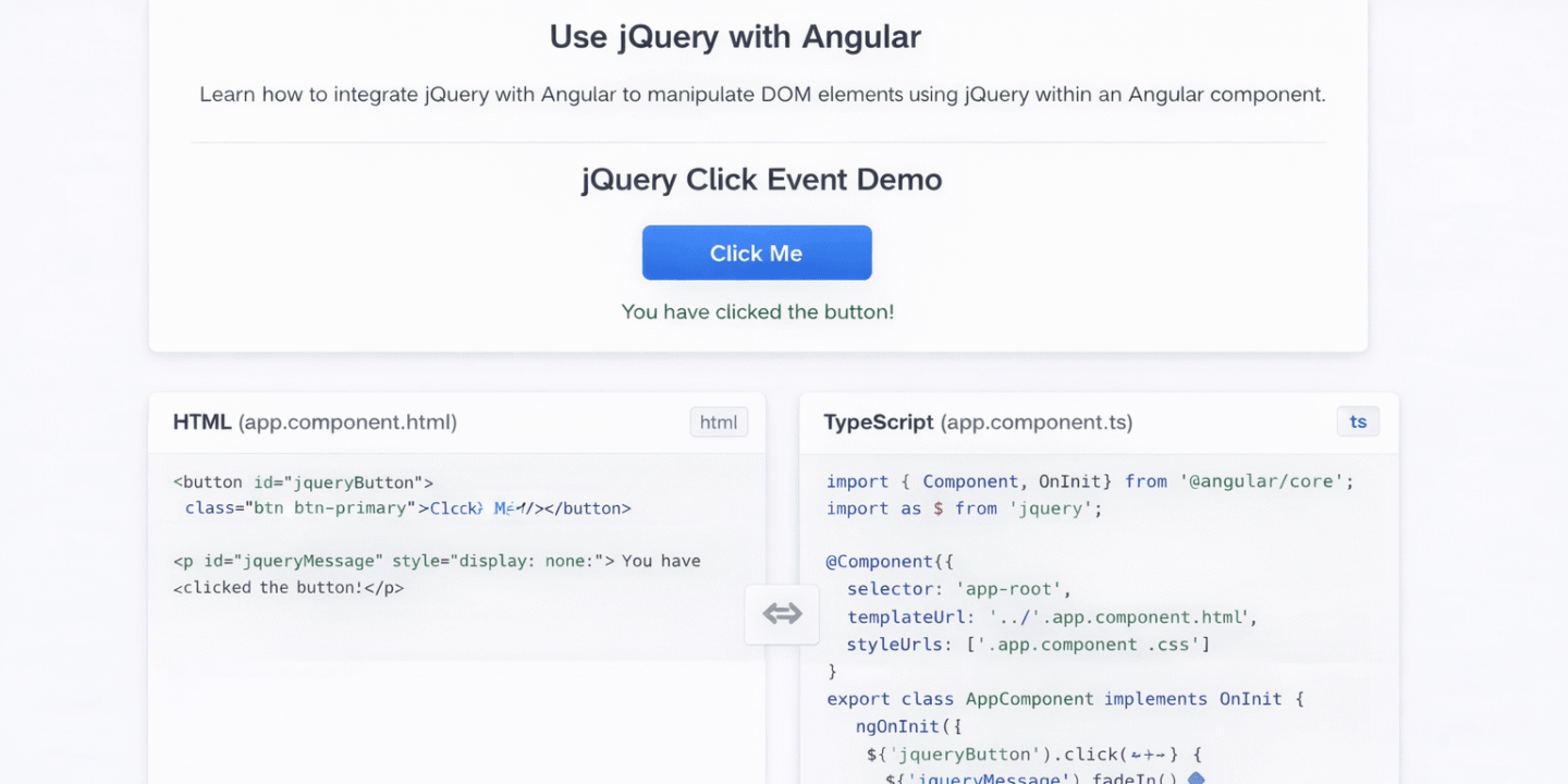 How To Use Jquery With Angular?