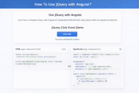 How To Use Jquery With Angular?