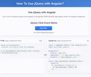 How To Use Jquery With Angular?