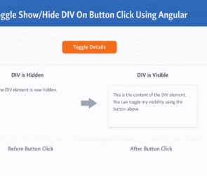 Toggle Show/Hide DIV on Button Click using Angular