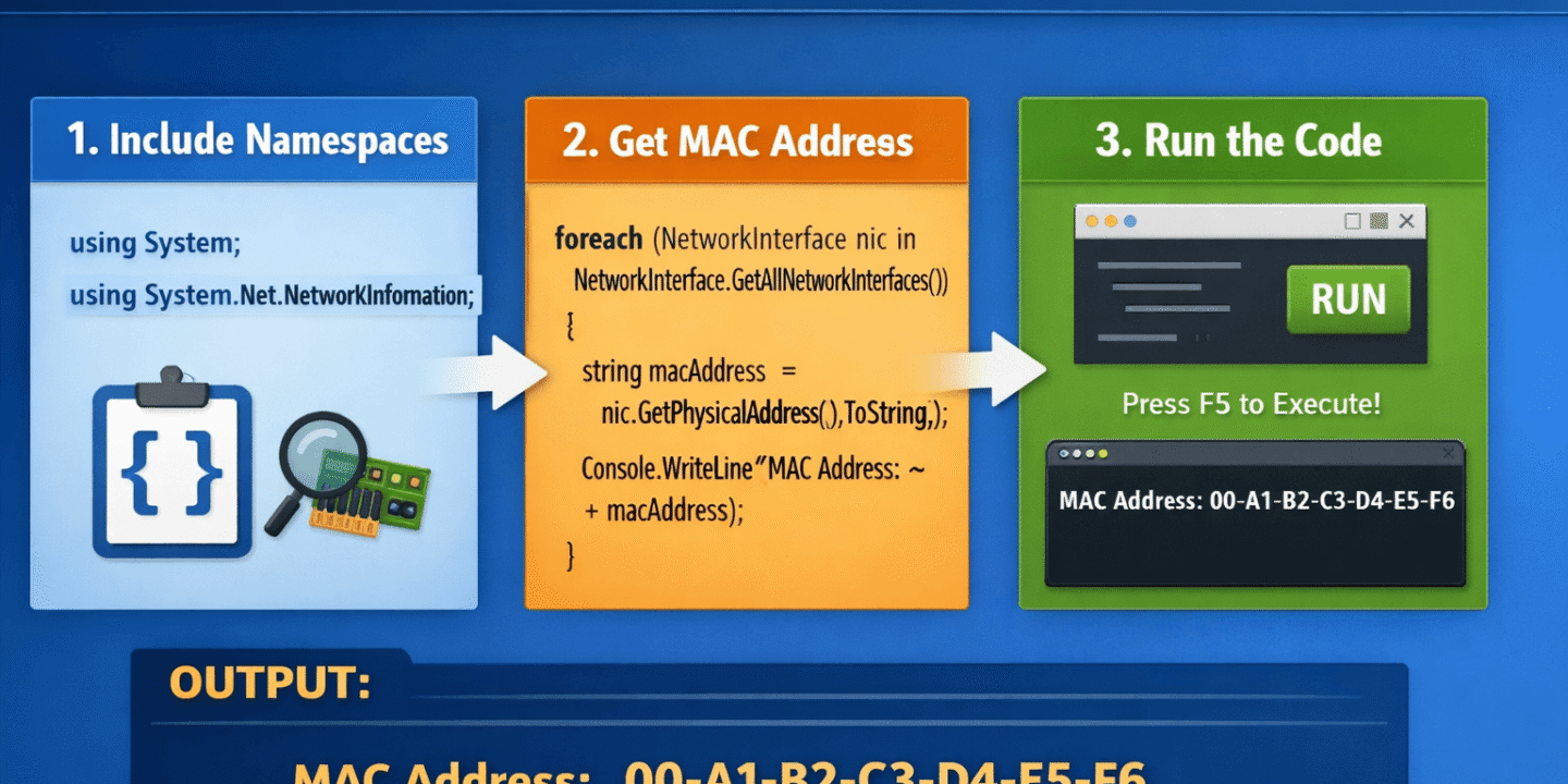 Get Mac Address On C#