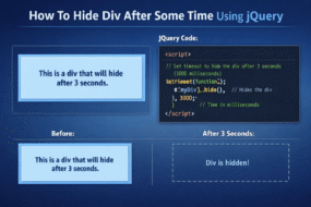 How To Hide Div After Some Time Using jQuery
